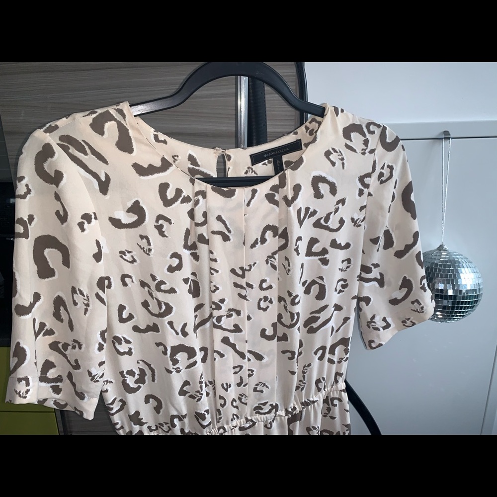 ✅ $10 ADD-ON ONLY ✅ BCBG Max Azria Cream Leopard Print Dress XS ✅ $10 ADD-ON ON✅ - Picture 11 of 15